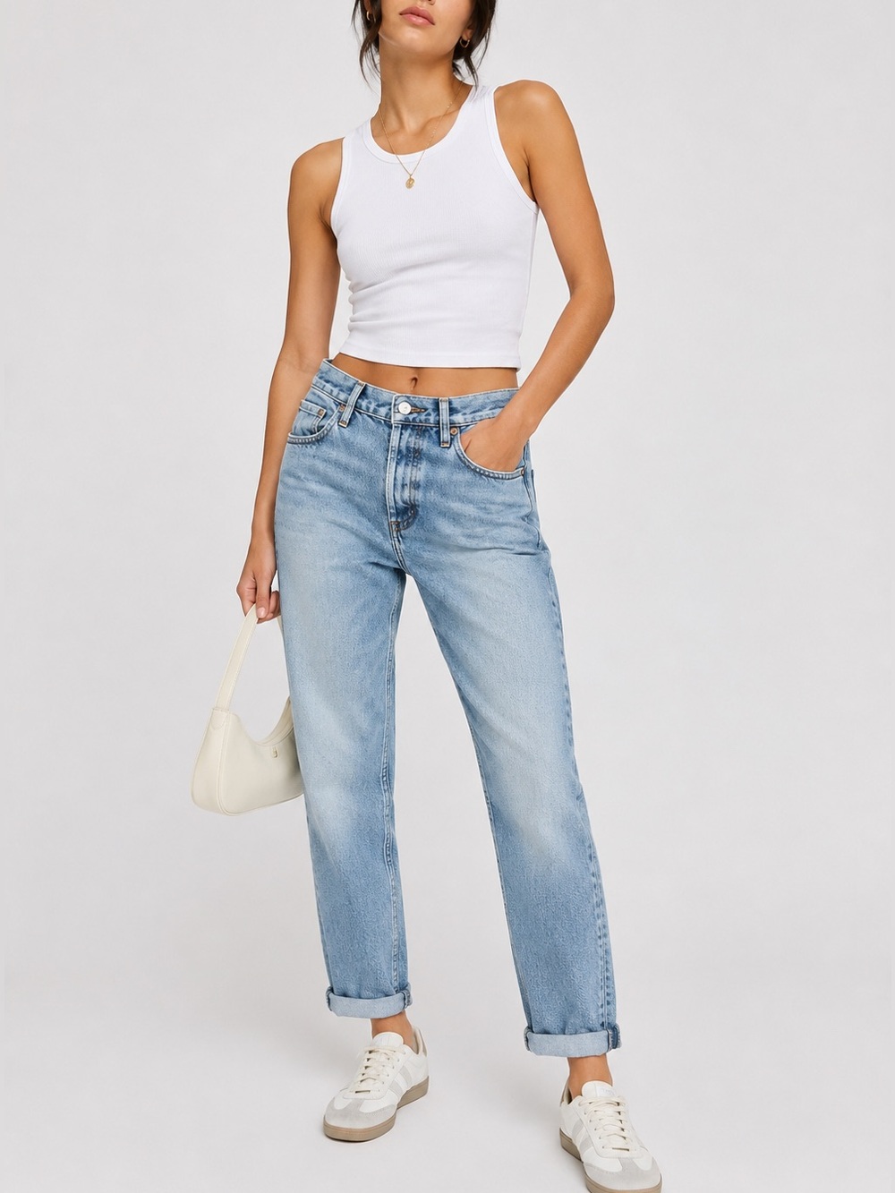 Aritzia Denim Forum Ex Boyfriend Jeans Sz 23 Distressed Button Fly Straight Leg